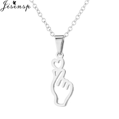 FIngerheart necklace + Earrings - SD-style-shop