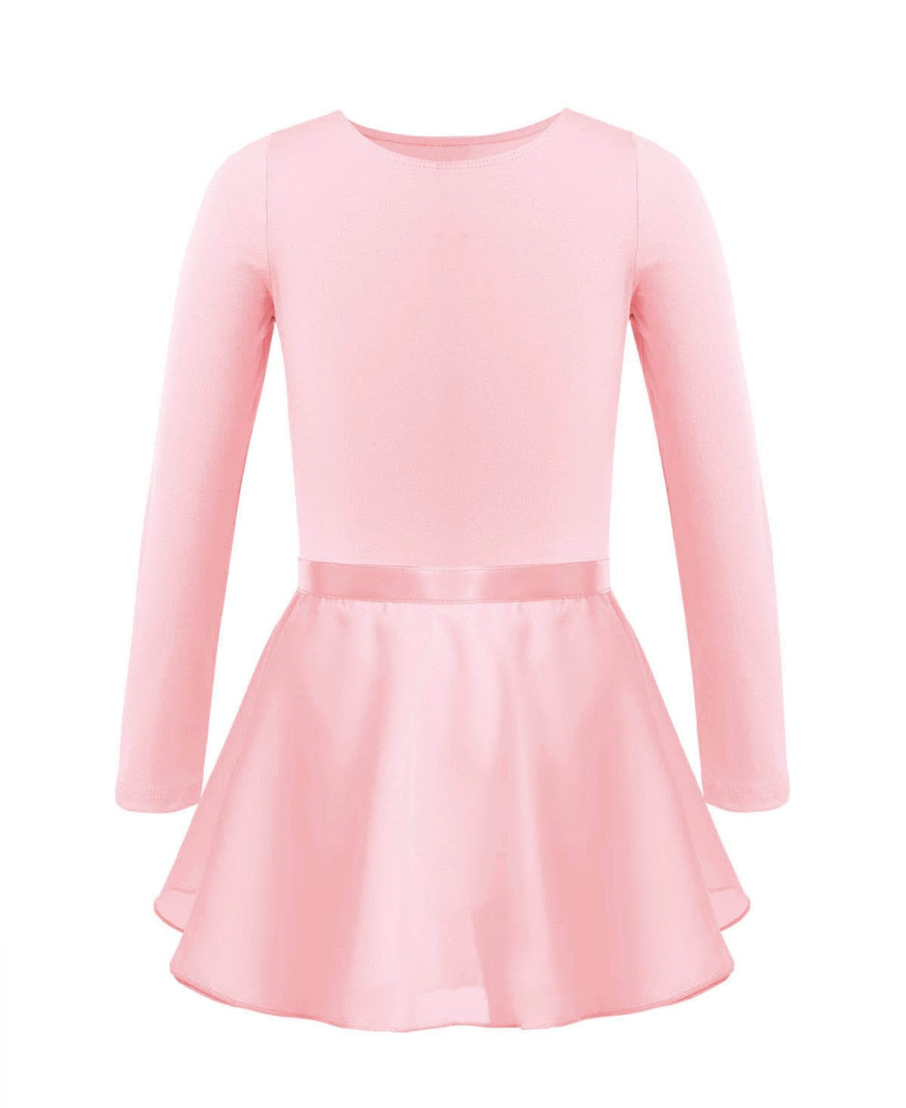 Longsleeve Ballet Leotard with Tied Skirt - SD-style-shop