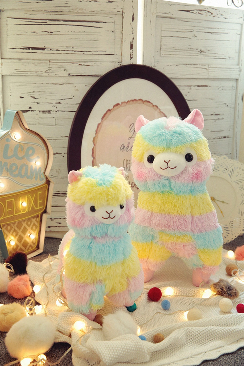 Rainbow Alpaca Plush Toy - SD-style-shop