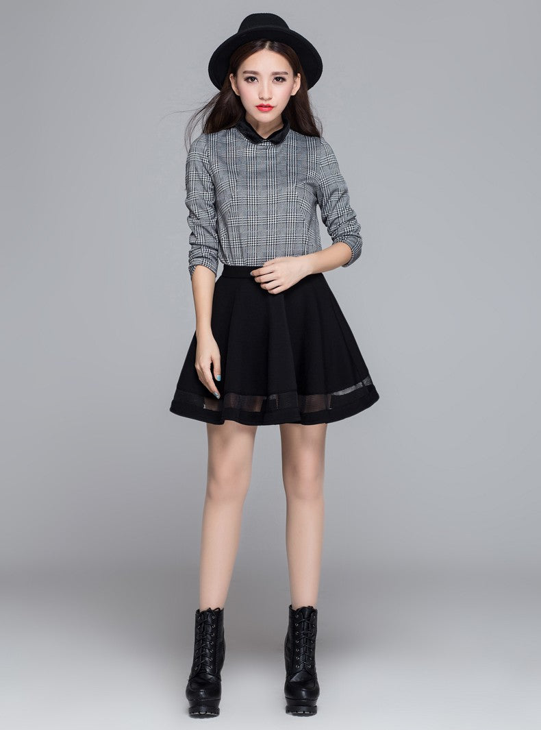 Mini skirt with mesh inserts - SD-style-shop