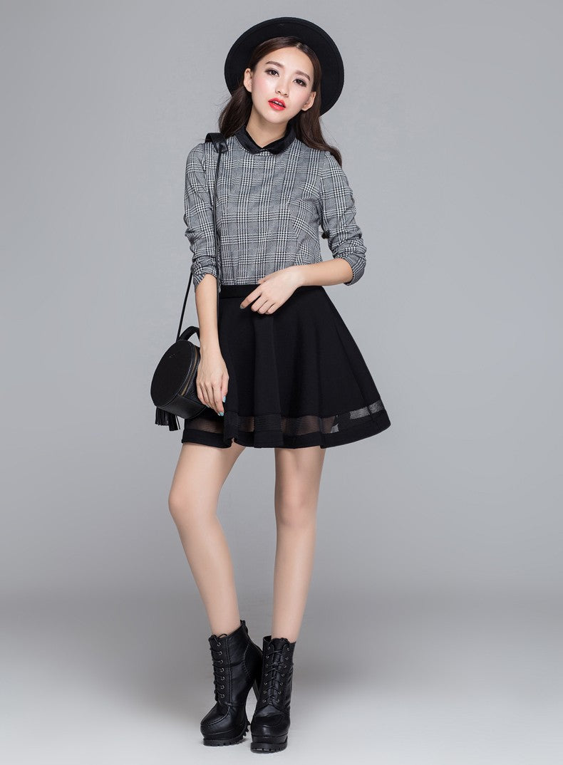 Mini skirt with mesh inserts - SD-style-shop