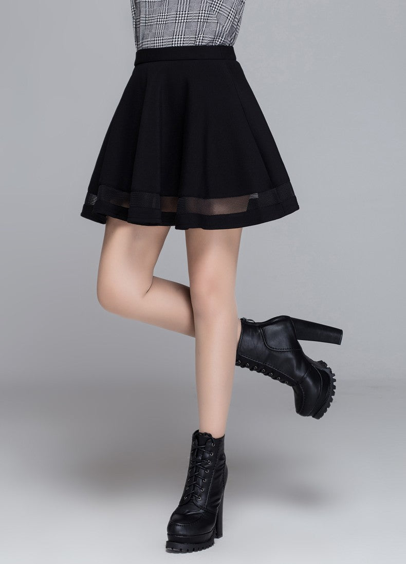 Mini skirt with mesh inserts - SD-style-shop