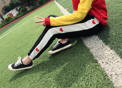 Harajuku pants with hearts - SD-style-shop