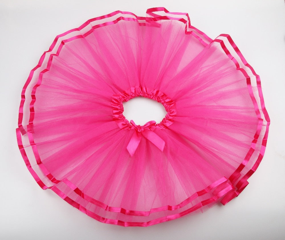 Rainbow Tutu Skirt For Girls.  Pettiskirts Princess Girl Dance Wear - SD-style-shop