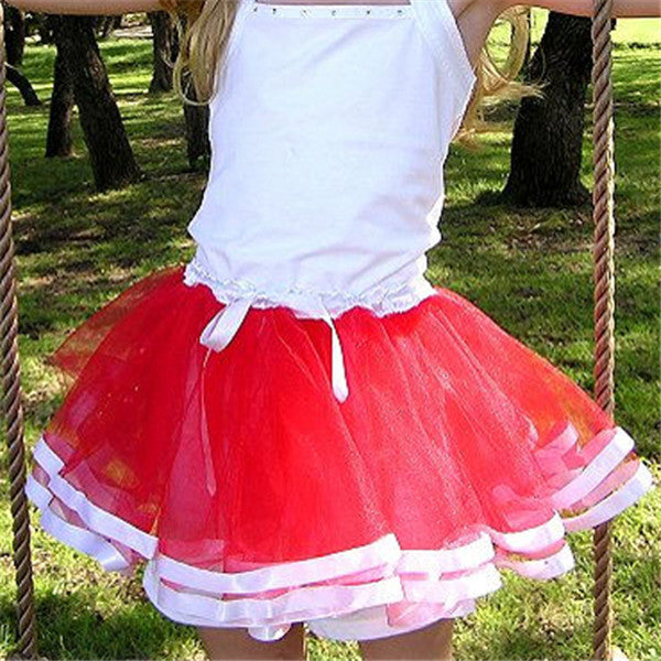 Rainbow Tutu Skirt For Girls.  Pettiskirts Princess Girl Dance Wear - SD-style-shop