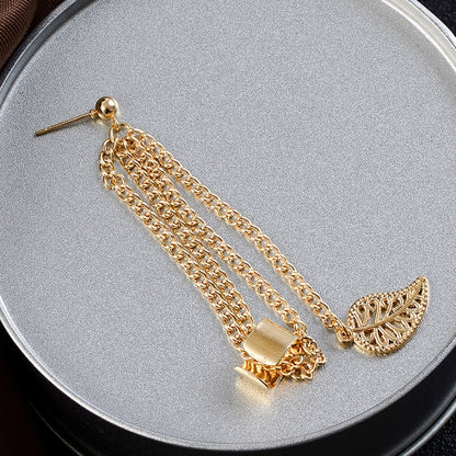 Leaf shape Tassel Earring - SD-style-shop