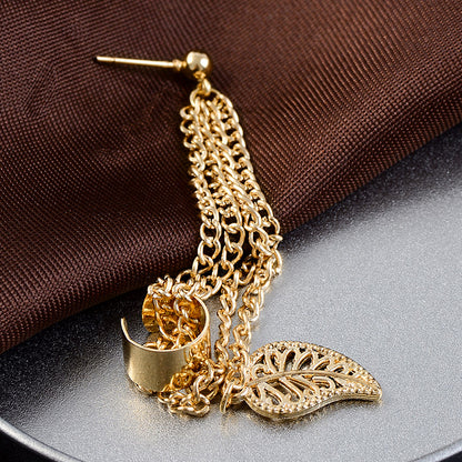 Leaf shape Tassel Earring - SD-style-shop