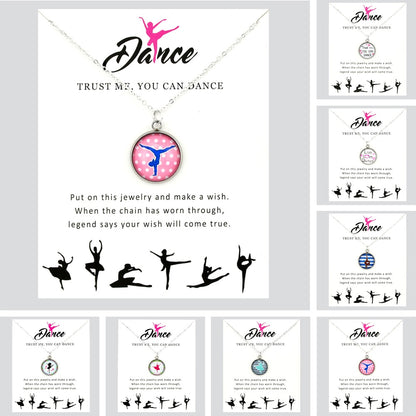 Dance Pendant Necklaces Ballerina Gymnast jewelry - SD-style-shop
