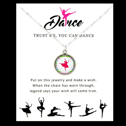 Dance Pendant Necklaces Ballerina Gymnast jewelry - SD-style-shop