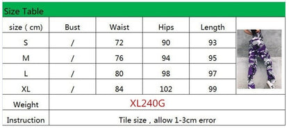 Camo Cargo High Waist Hip Hop Trousers Pants - SD-style-shop