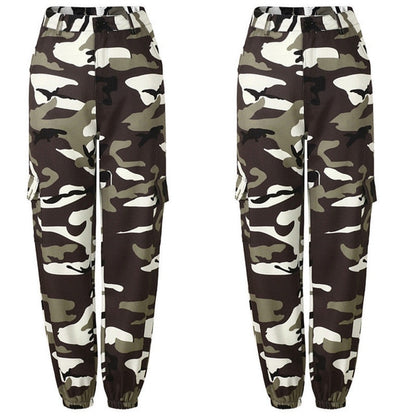 Camo Cargo High Waist Hip Hop Trousers Pants - SD-style-shop