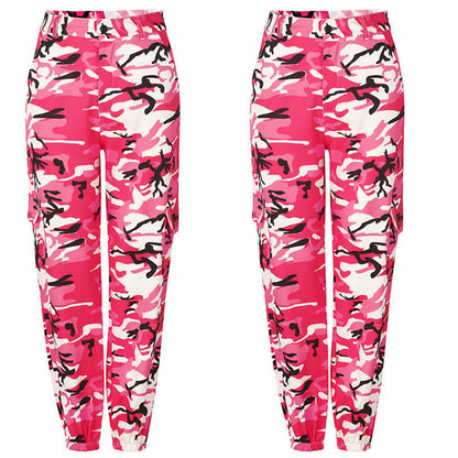 Camo Cargo High Waist Hip Hop Trousers Pants - SD-style-shop