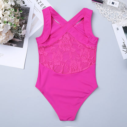 Girls Ballet Leotard with lace - SD-style-shop