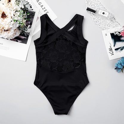 Girls Ballet Leotard with lace - SD-style-shop