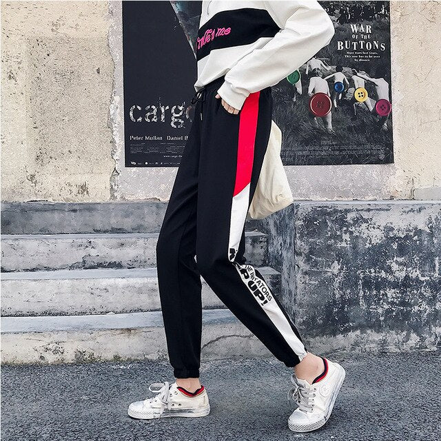 Black Side Striped Sweatpants - SD-style-shop