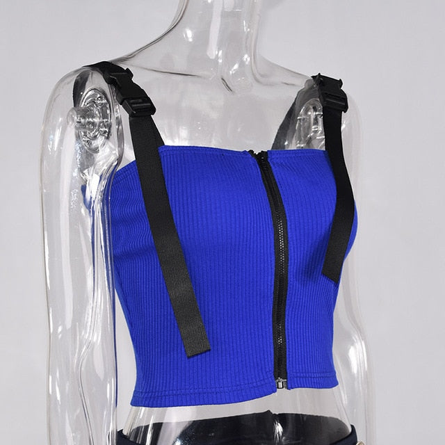 Sleeveless croptop with straps - SD-style-shop