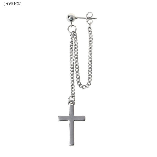 Kpop style Earrings double chain - SD-style-shop