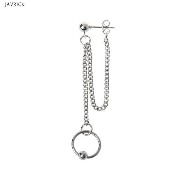 Kpop style Earrings double chain - SD-style-shop