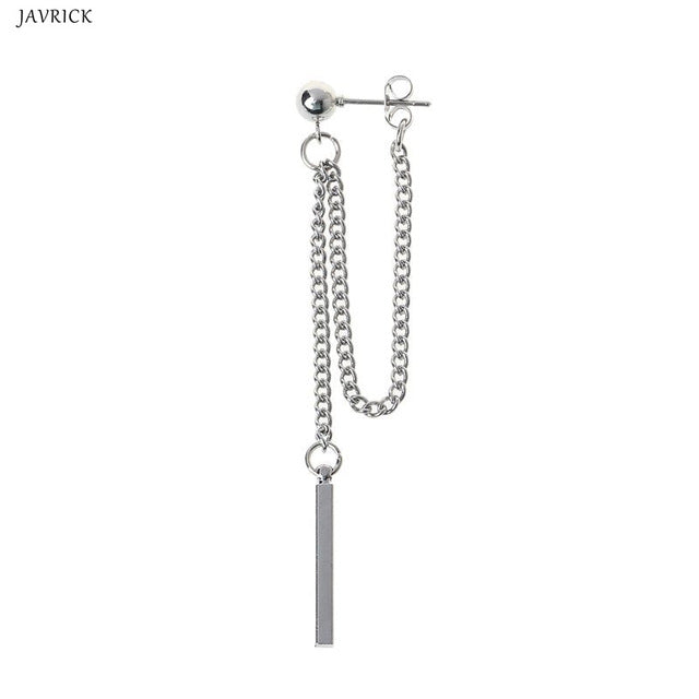 Kpop style Earrings double chain - SD-style-shop