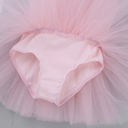Girls Ballet tutu leotard with mesh top Mesh - SD-style-shop