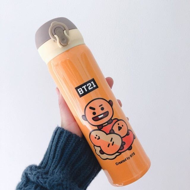 BT21 Thermos Water flask Stainless Steel - SD-style-shop