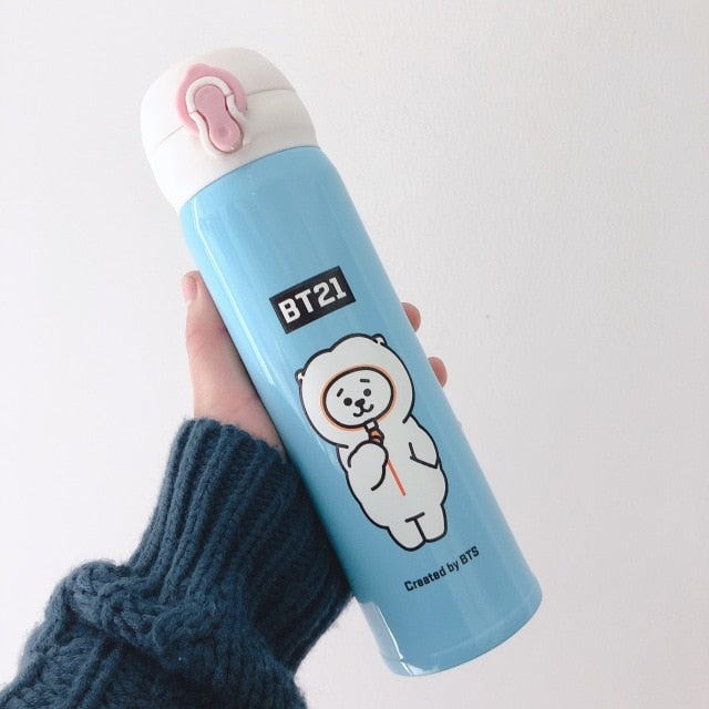 BT21 Thermos Water flask Stainless Steel - SD-style-shop