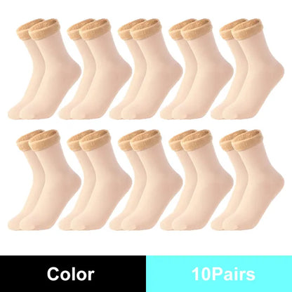 Winter Warm Socks Thick Lined Thermal Socks