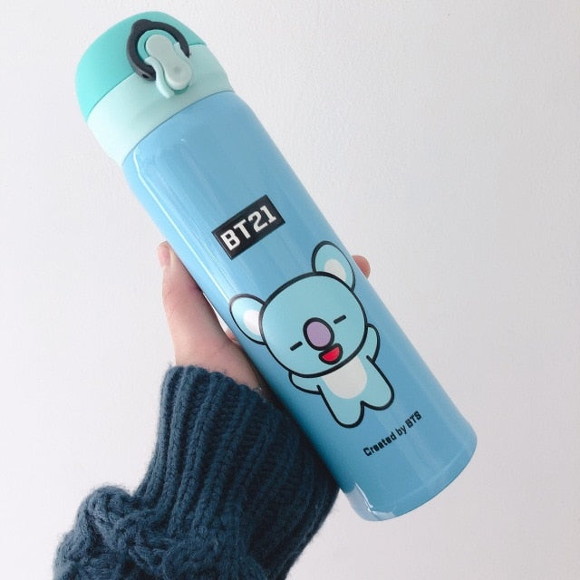 BT21 Thermos Water flask Stainless Steel - SD-style-shop