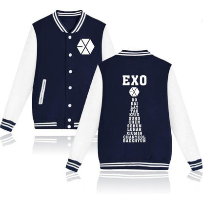 EXO Baseball Jacket - names - SD-style-shop