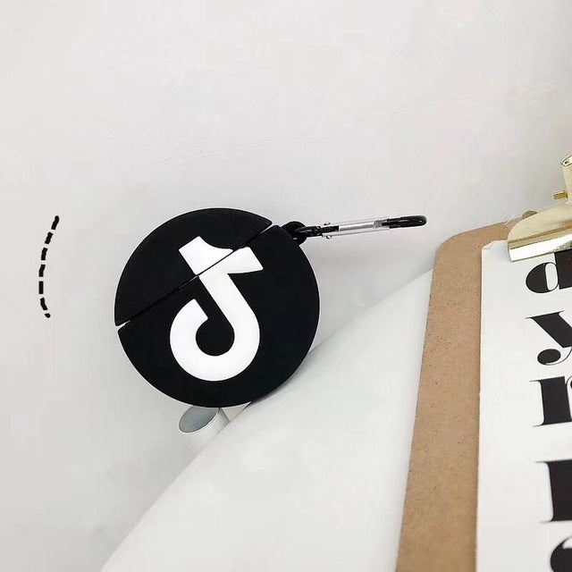 TikTok logo Silicone AirPods case - SD-style-shop